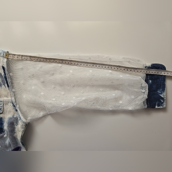 Refashioned Denim & Tulle Jacket (M/L) - Picture 14 of 16